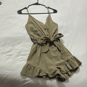 Olive green romper